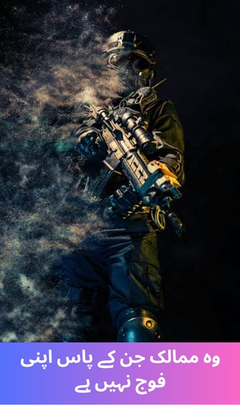 Countries that do not have their own army